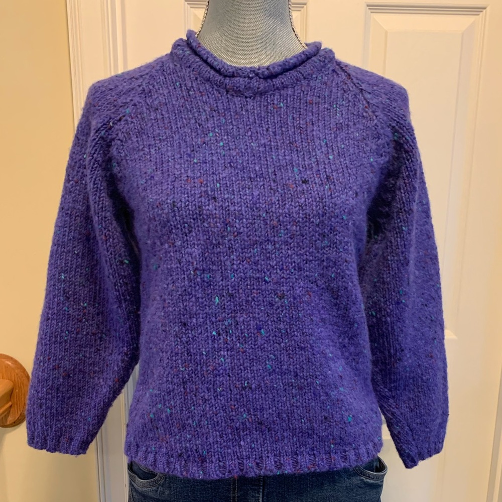 Hand loomed wool sweater from Donnegal Ireland size small